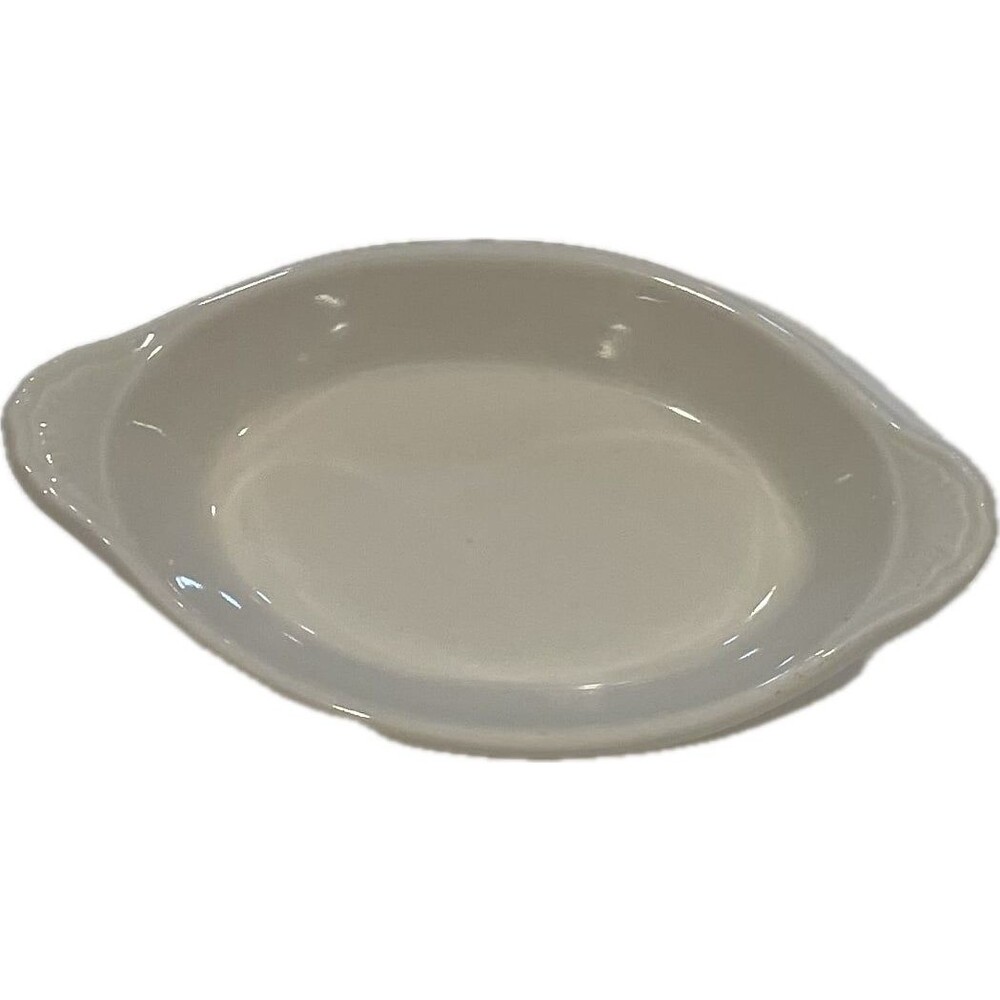 Vintage Hall China No. 526 Oval Individual Baker – Cream / Ivory Glaze